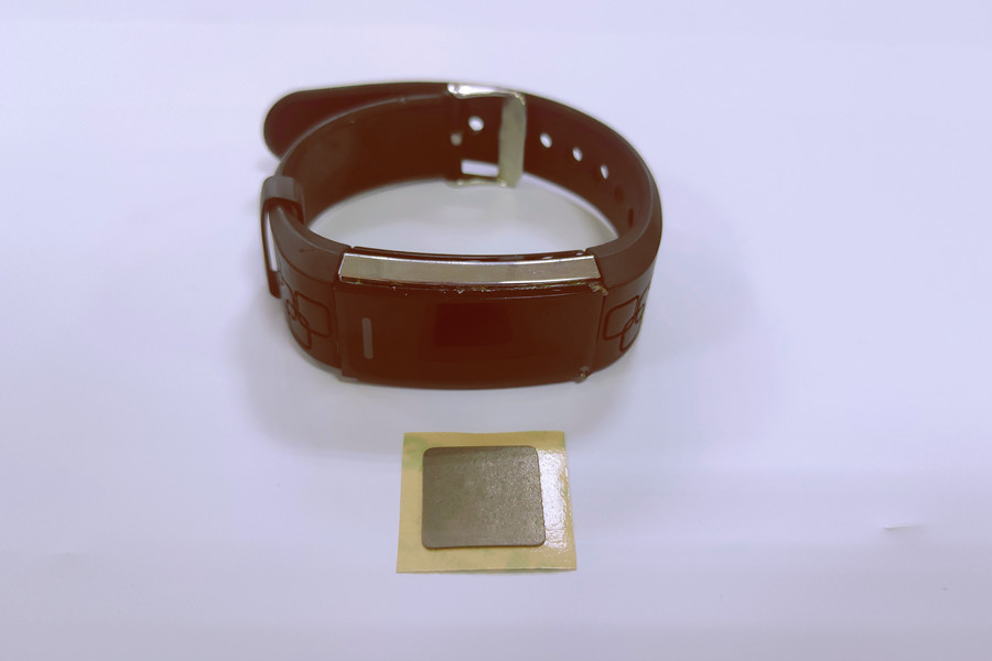 NFC chip stickers help smartwatch health monitoring under the